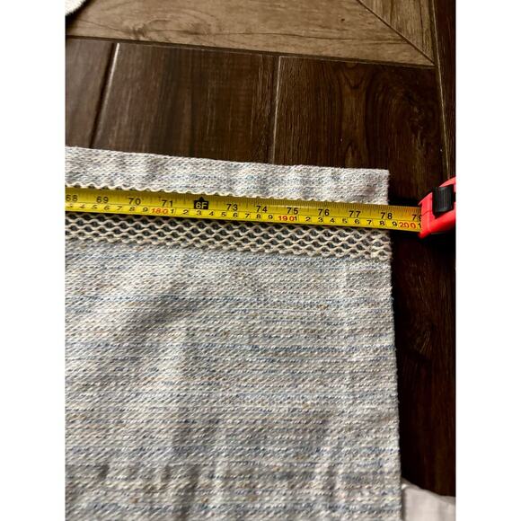 VTG 2 Panels Pinch Pleat Curtains Valance Blackout Soft Light Blue USA 24"x81" - Picture 8 of 16